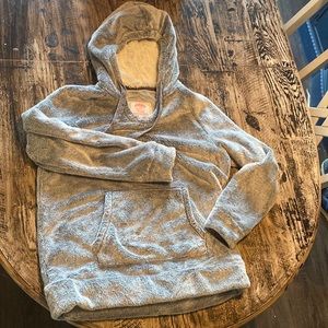 Grey hooded sweatshirt